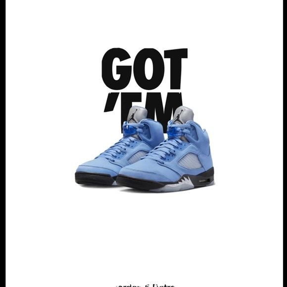 Size: 11 Jordan 5 Retro University Blues - Picture 8 of 9